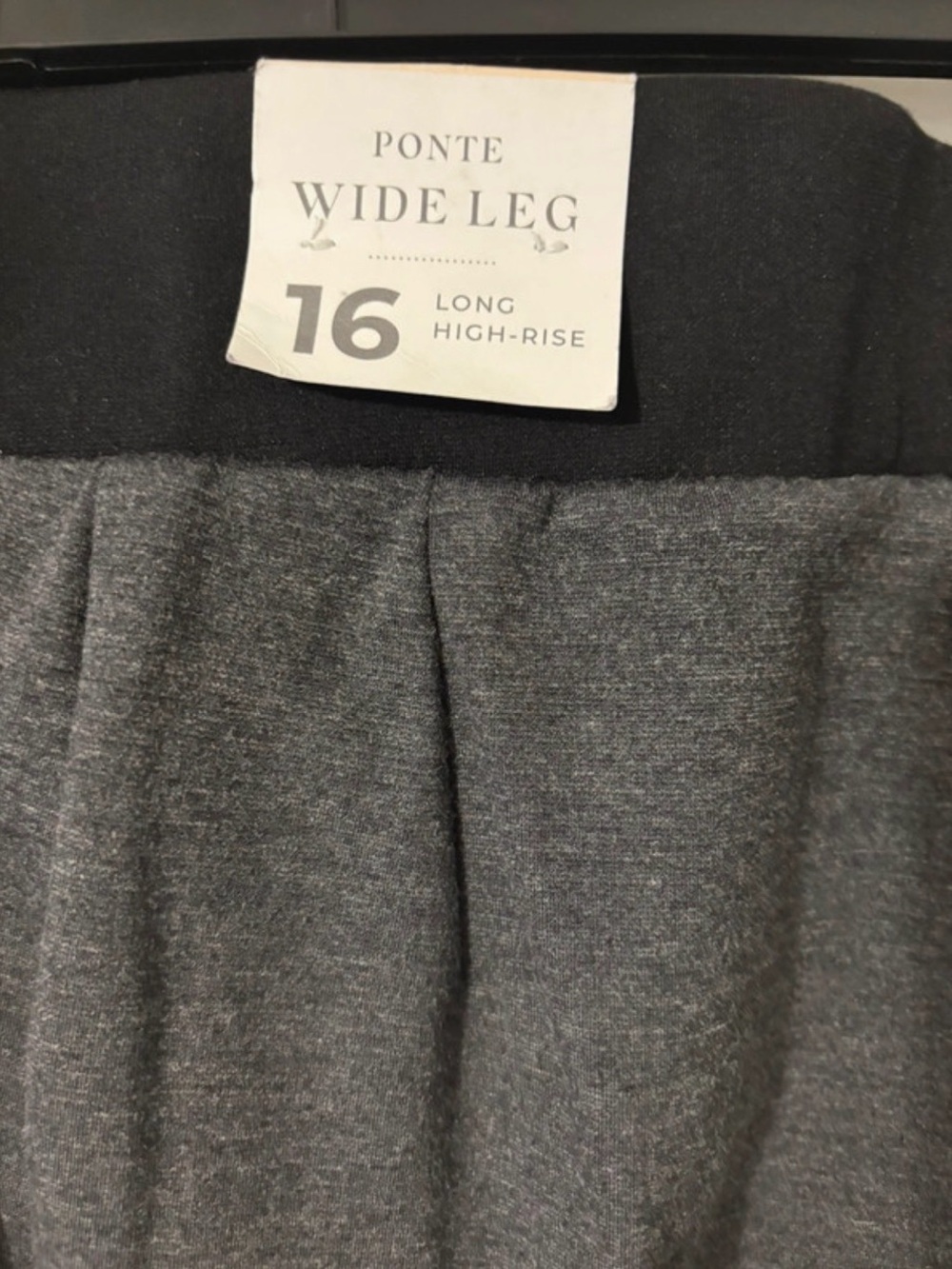 Lane Bryant Wide Leg Pull-On Pants in Charcoal Gray - Picture 3 of 4
